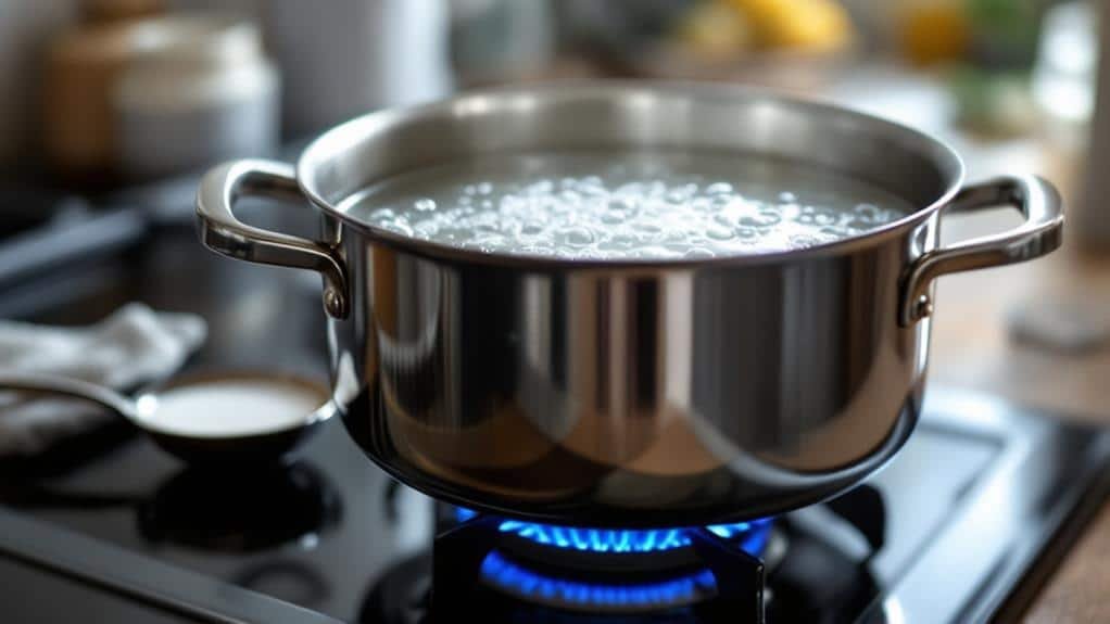 boiling water for cooking