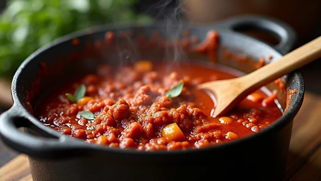 cook sauce until thick
