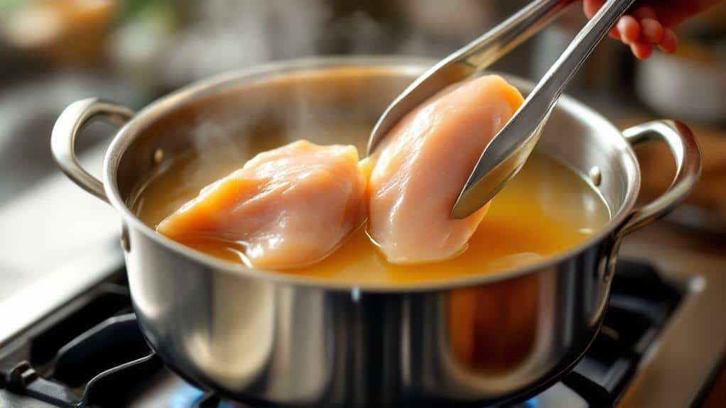 cooking chicken noodle soup
