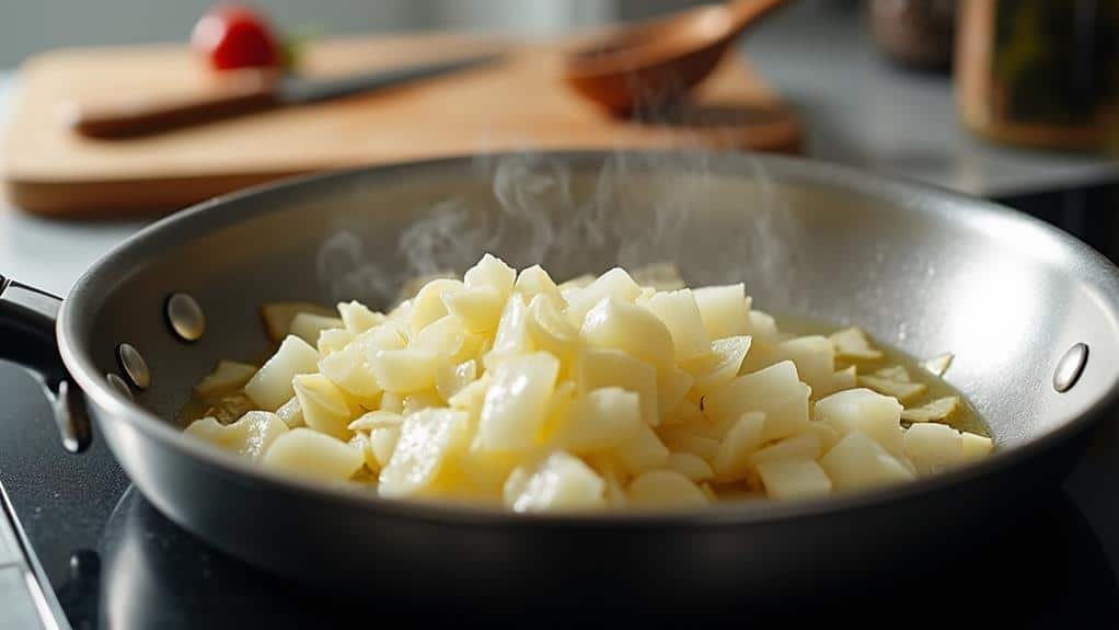cooking with onions and garlic