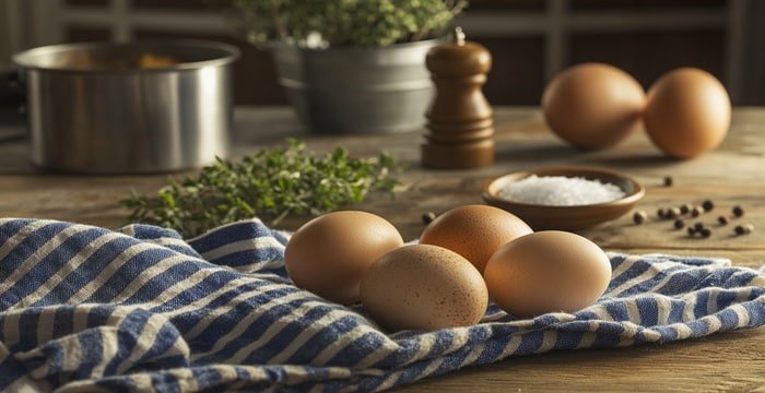 Farm fresh eggs are perfect fro poaching