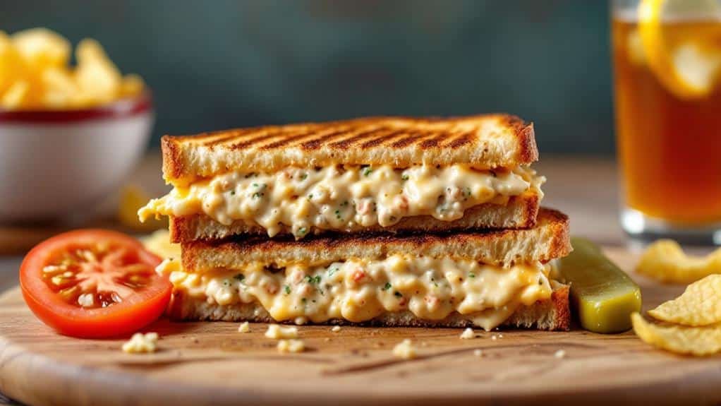 four word phrase delicious tuna melt sandwich