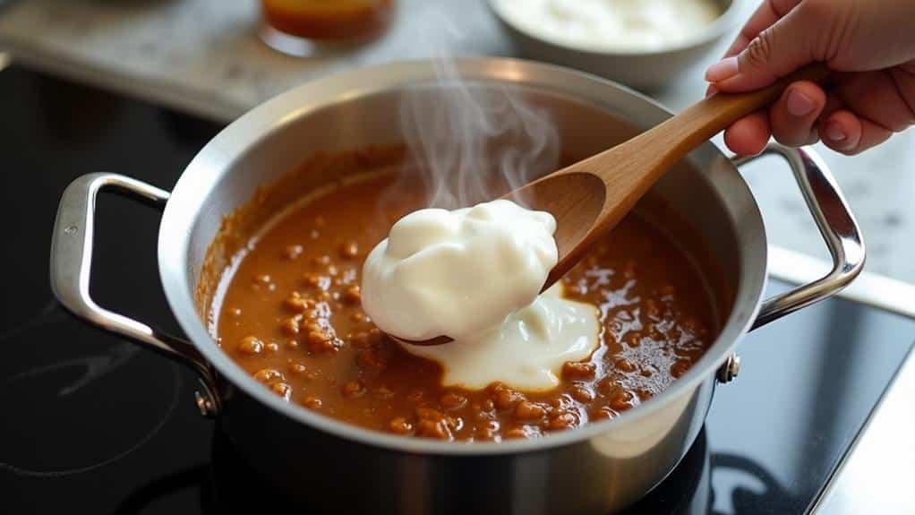 incorporate sour cream smoothly