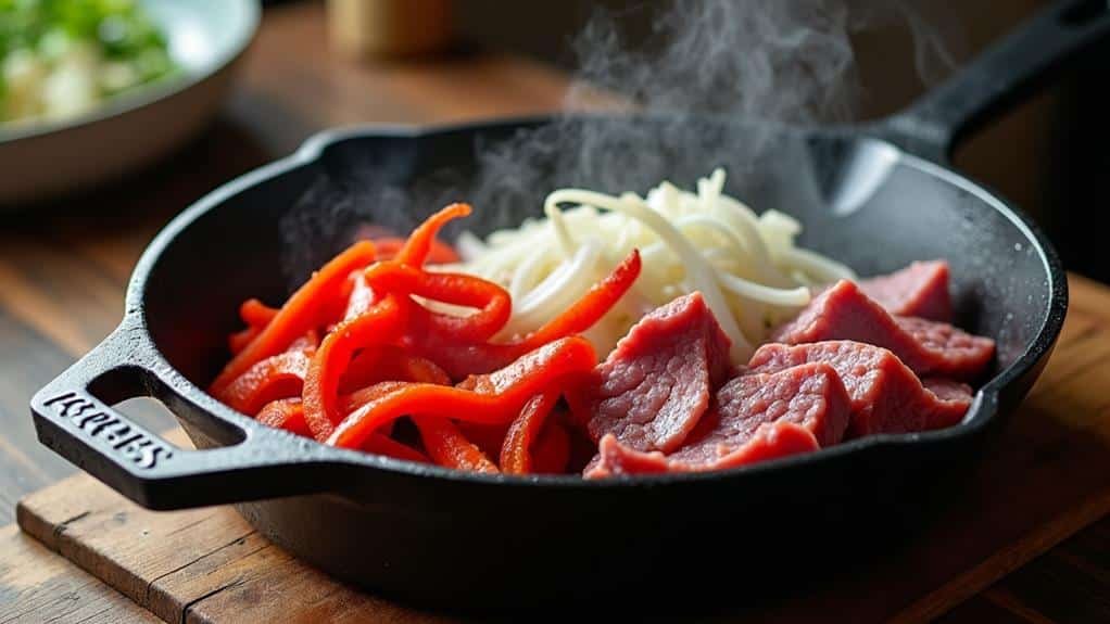 mixing food ingredients together
