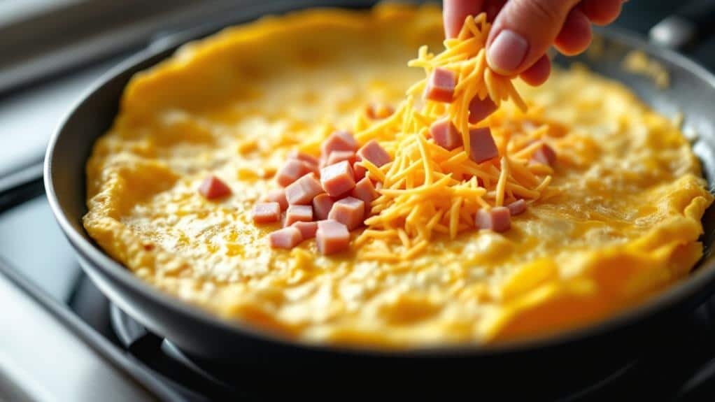 recipe step ham cheese
