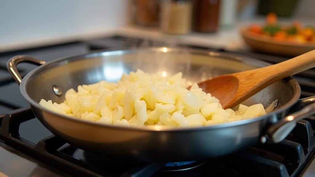 saut onions until translucent