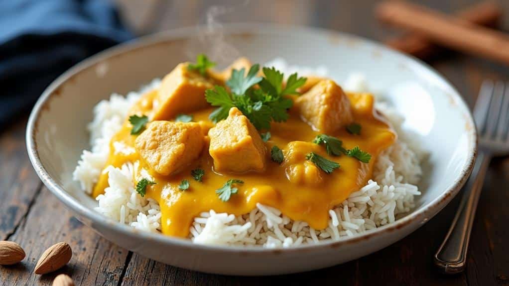 serve with steamed rice