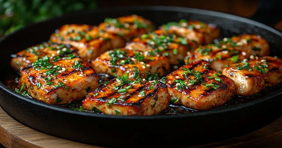 Cooking the chicken banh mi