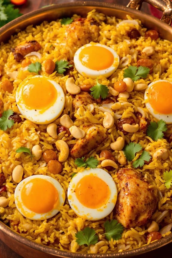 aromatic saffron chicken biryani