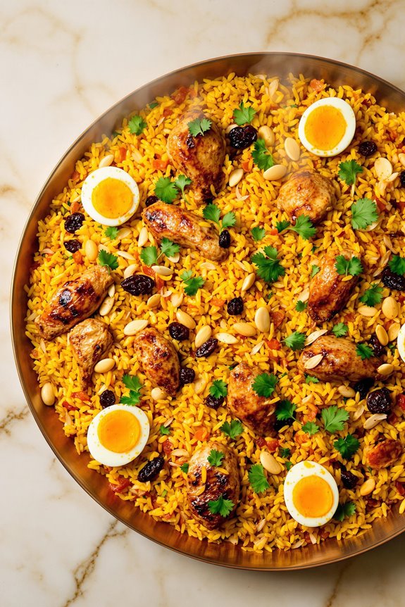 aromatic saffron chicken biryani