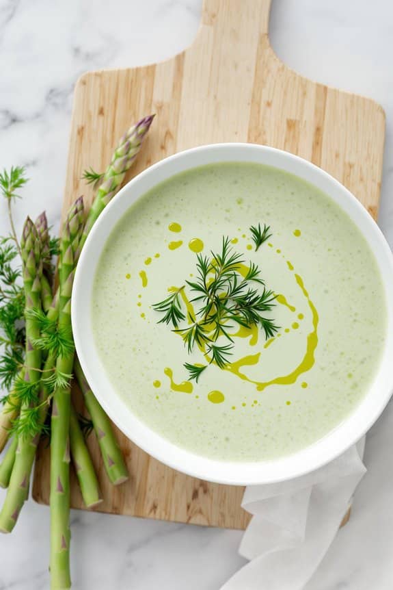 asparagus soup with dill