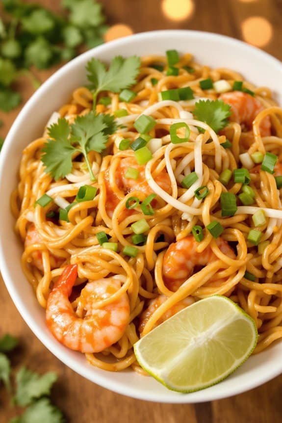 authentic shrimp pad thai