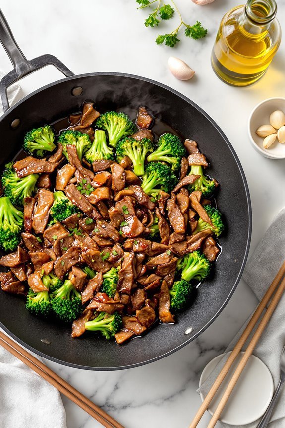 beef and broccoli stir fry