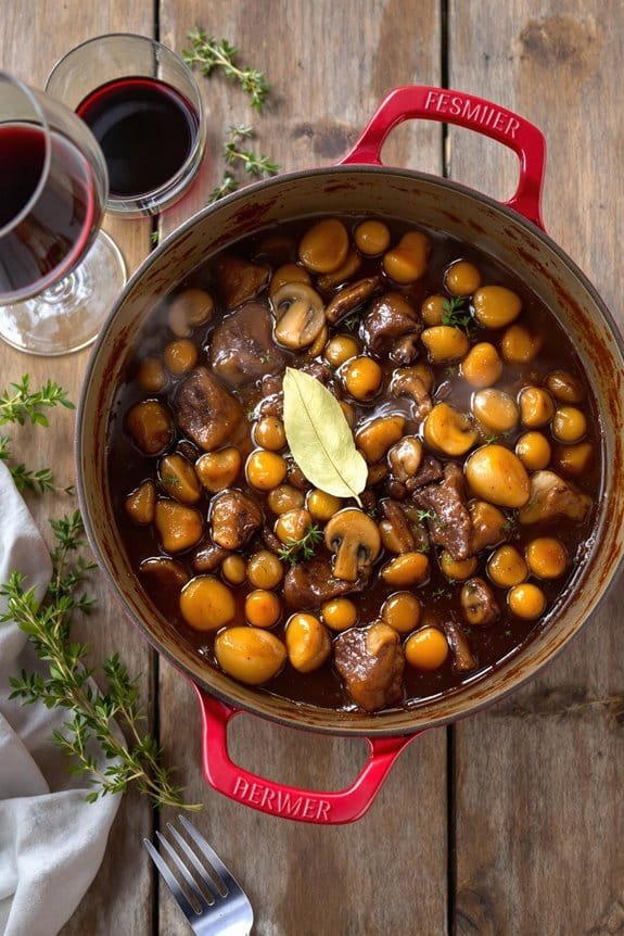 beef stew in burgundy