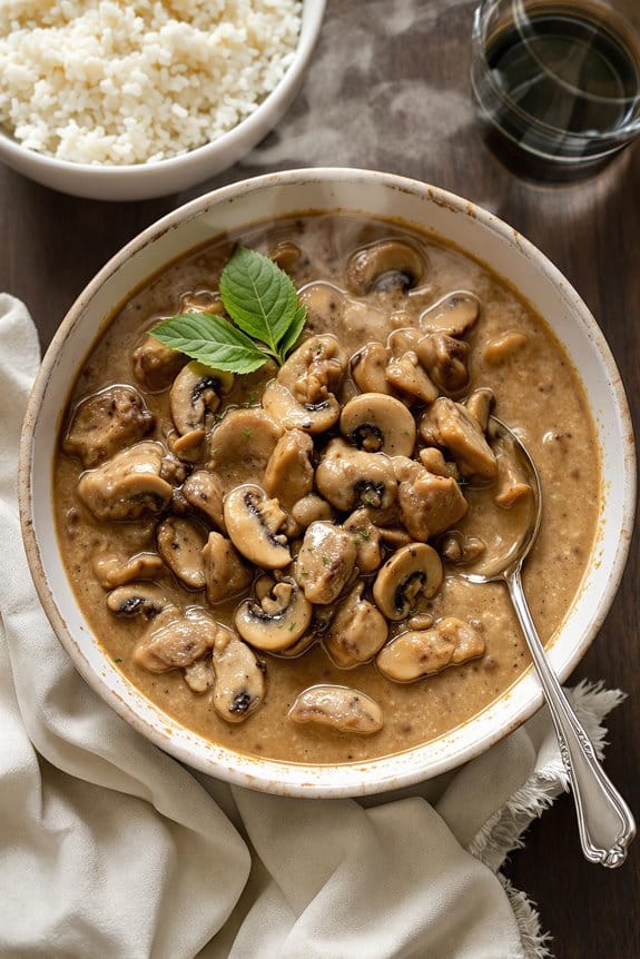 beef tips with mushroom gravy