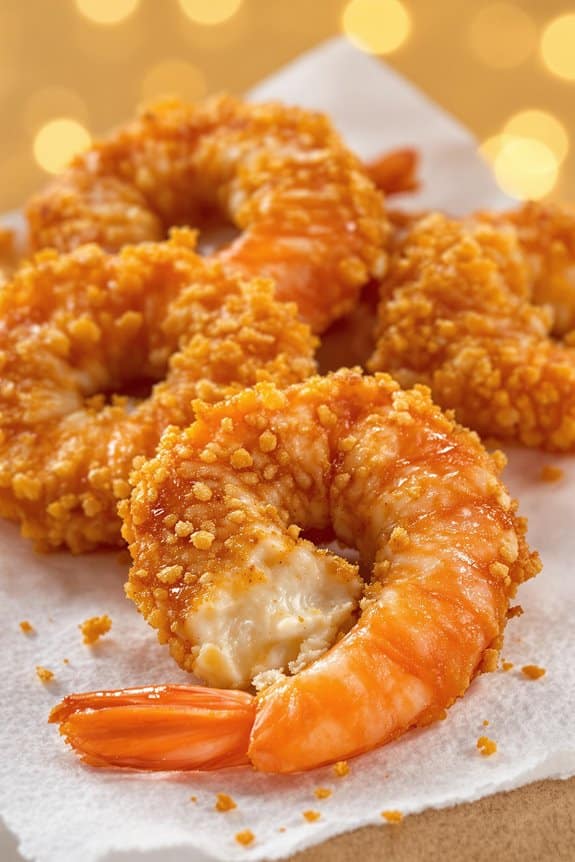 buttermilk soaked crispy shrimp