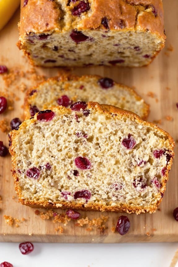 caribbean cranberry banana bread