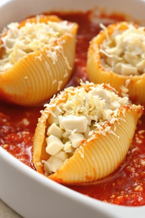 cheesy chicken stuffed shells