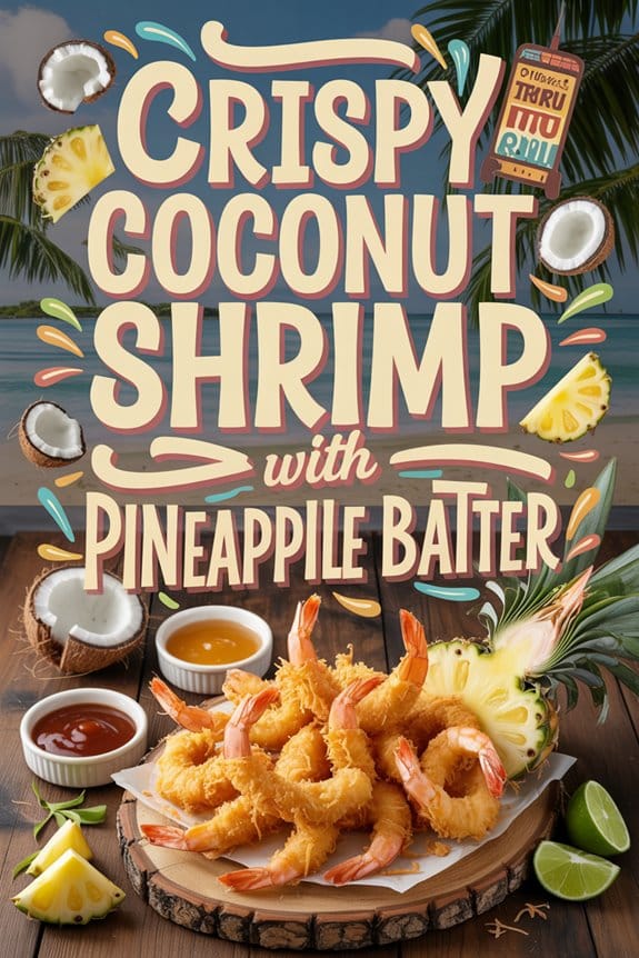 coconut shrimp with pineapple bjomq