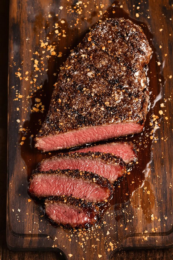 coffee crusted strip steak preparation