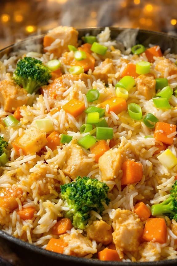 cold rice quick stir fry