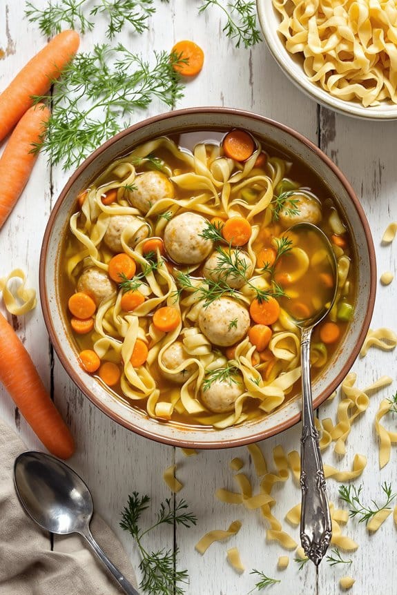 comforting chicken noodle soup