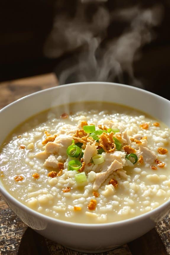 comforting filipino chicken congee