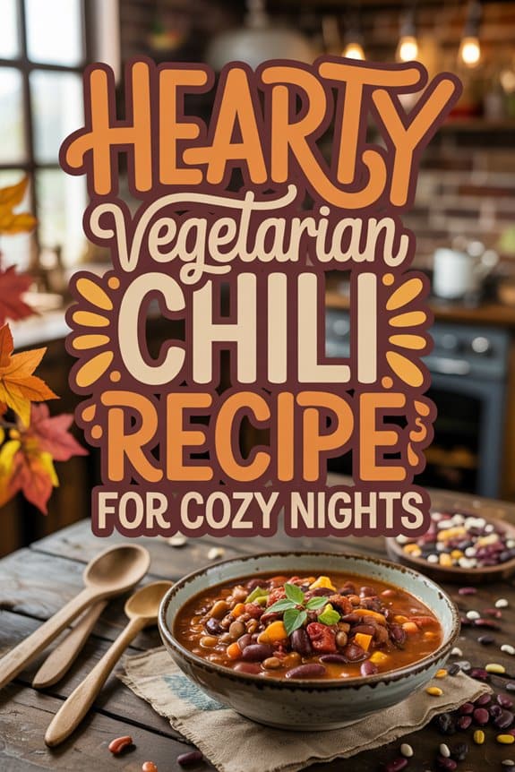 cozy hearty vegetarian chili 172qi