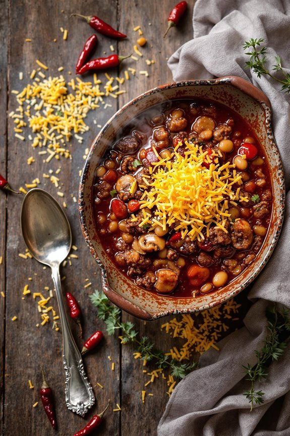 cozy slow cooked chili recipe