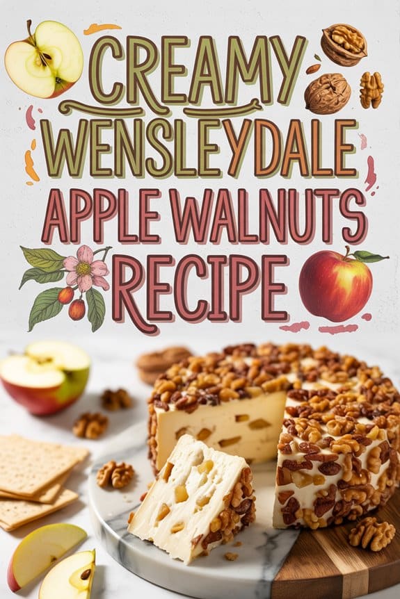 creamy apple walnut p t w3kes