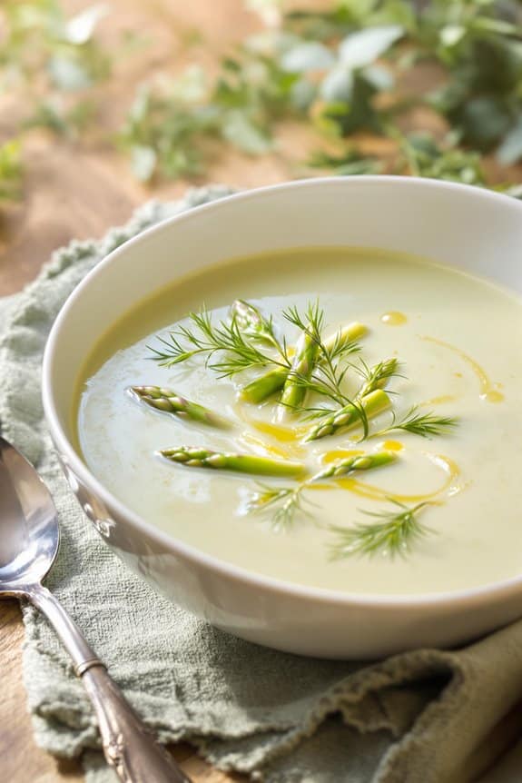 creamy asparagus soup recipe