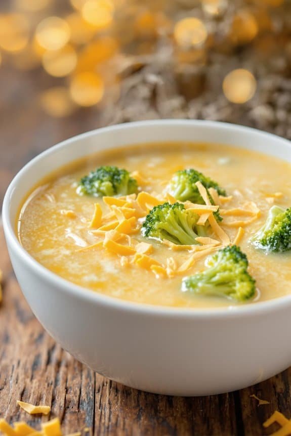 creamy broccoli cheddar soup
