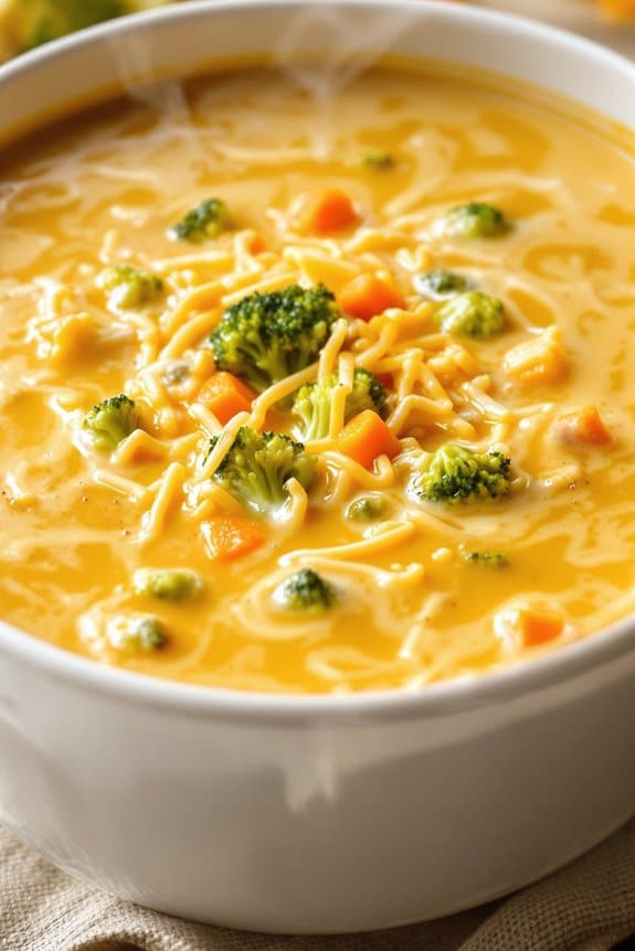 creamy broccoli cheddar soup