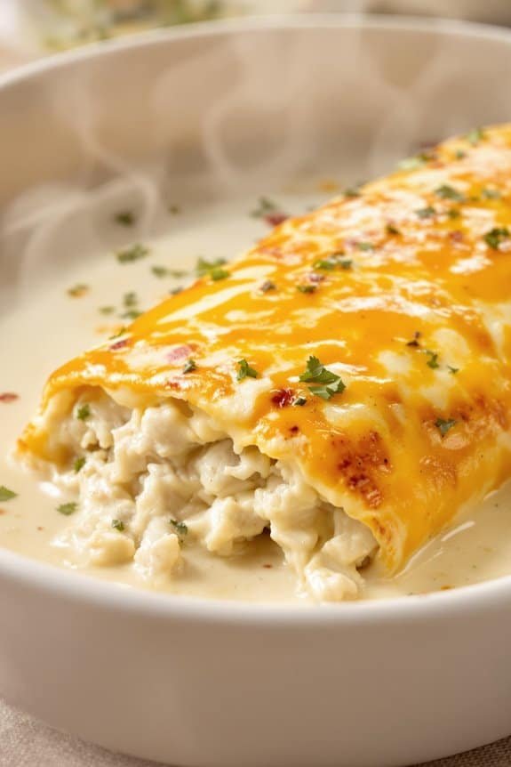 creamy chicken enchiladas recipe
