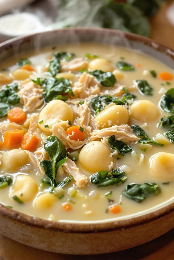 creamy chicken gnocchi soup