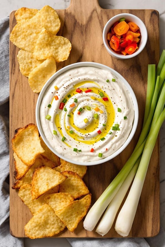 creamy feta pepper dip