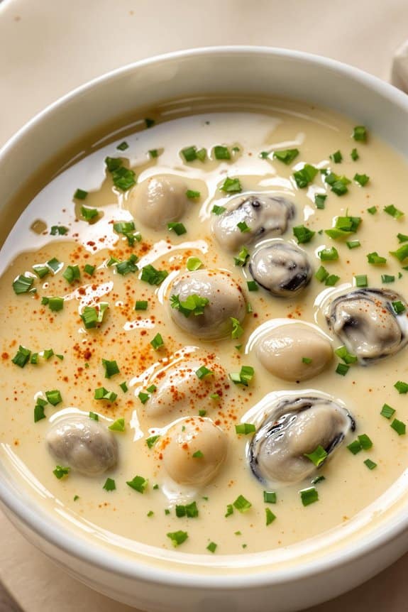 creamy homemade oyster stew