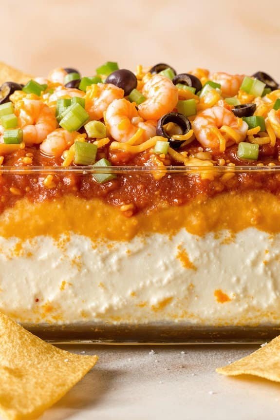 creamy shrimp taco dip