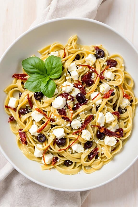 creamy sun dried tomato pasta