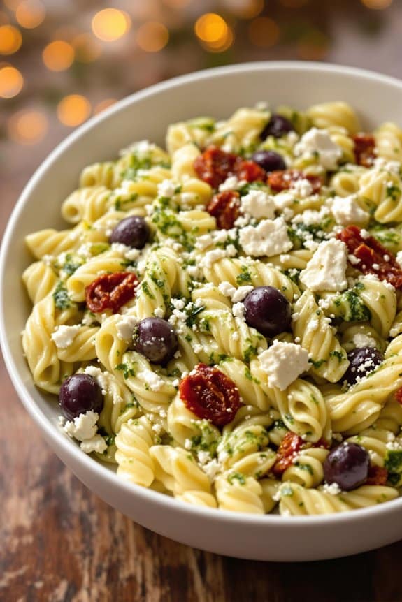 creamy sun dried tomato pasta
