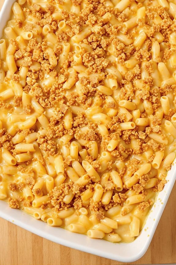 creamy velveeta macaroni dish