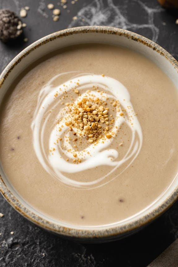 creamy wild mushroom soup
