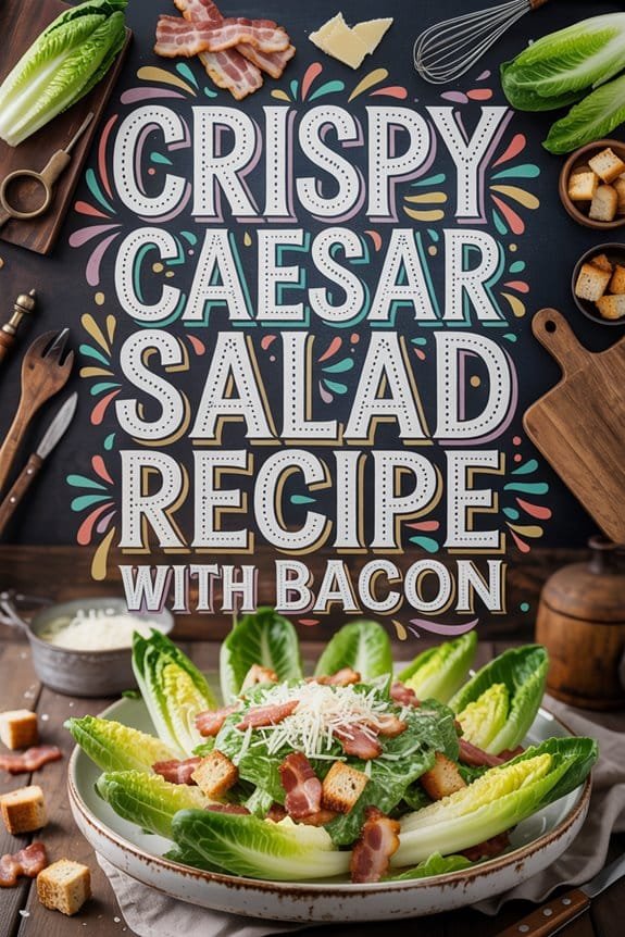crispy bacon caesar salad 7yn7b