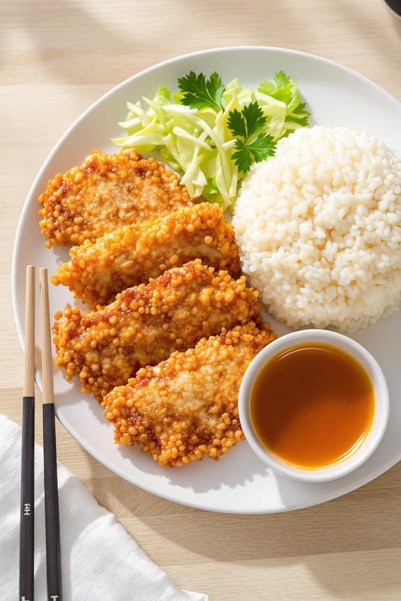 crispy fried chicken cutlet