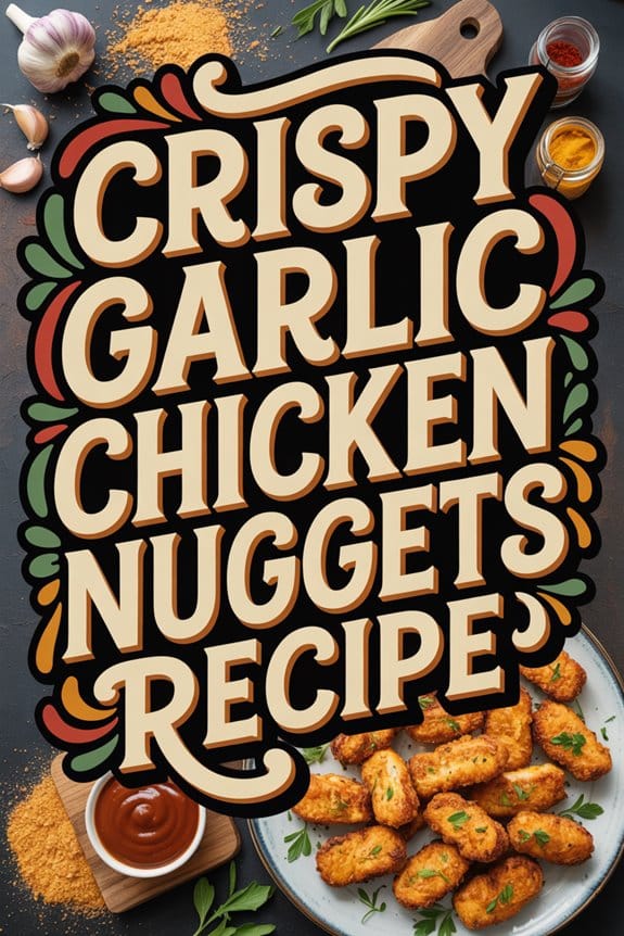 crispy garlic chicken nuggets 4nwen