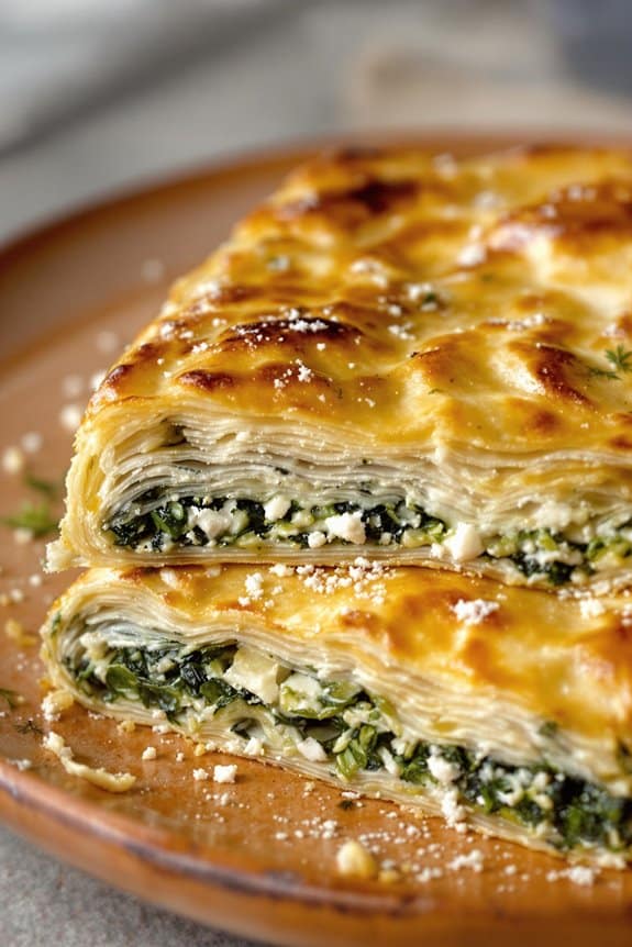 crispy greek spinach pie