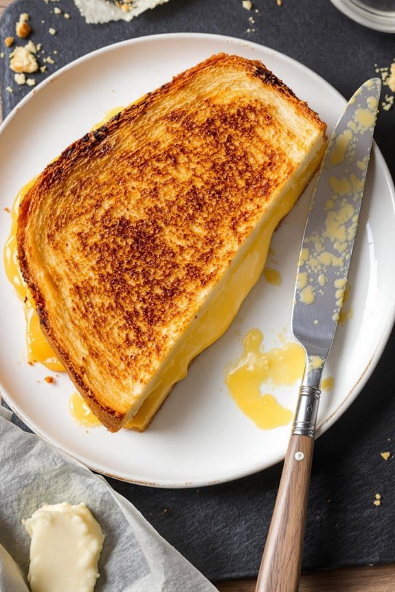 crispy grilled cheese perfection