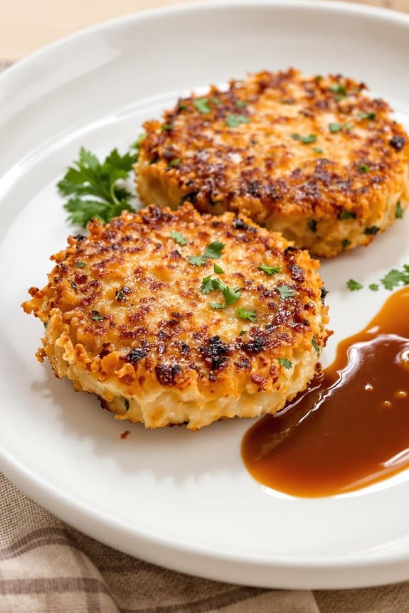 crispy hoisin salmon cakes