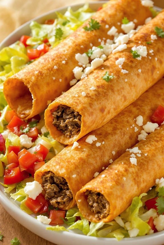 crispy mexican taquitos recipe