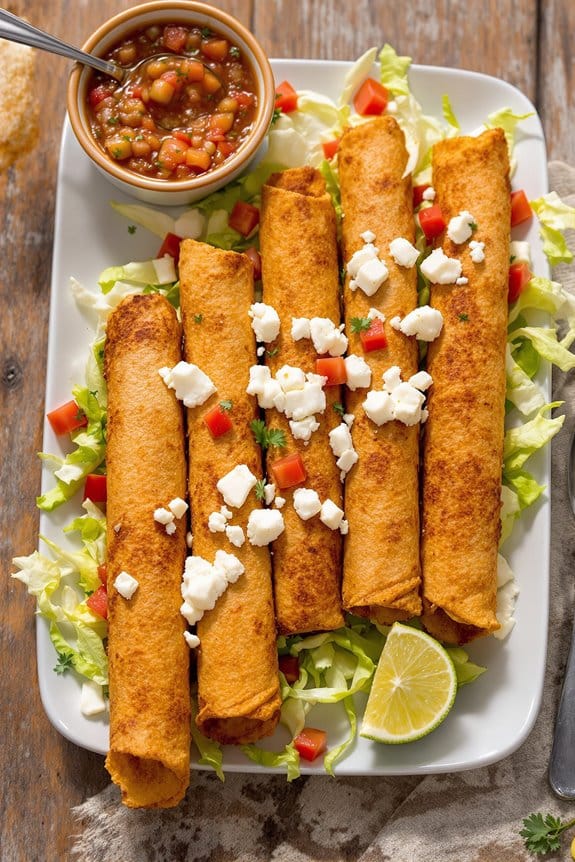 crispy mexican taquitos recipe